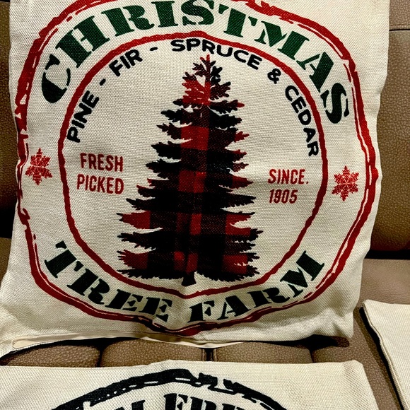 Ywlake Christmas Pillow Cover 16x16 Set of 4, Decorative Buffalo Check Plaid - Picture 5 of 6